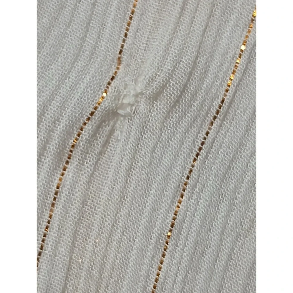 Club Moda Cream Gold Metallic Octopus Jellyfish Maxi Dress Boho Resort S/M